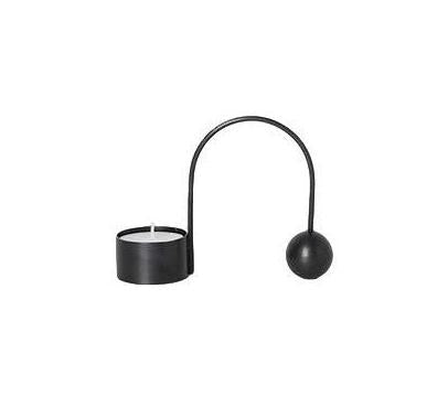 [product_category]-Ferm Living Balance Tealight Holder, Black-Ferm Living-5704723021506-5754-FER-1