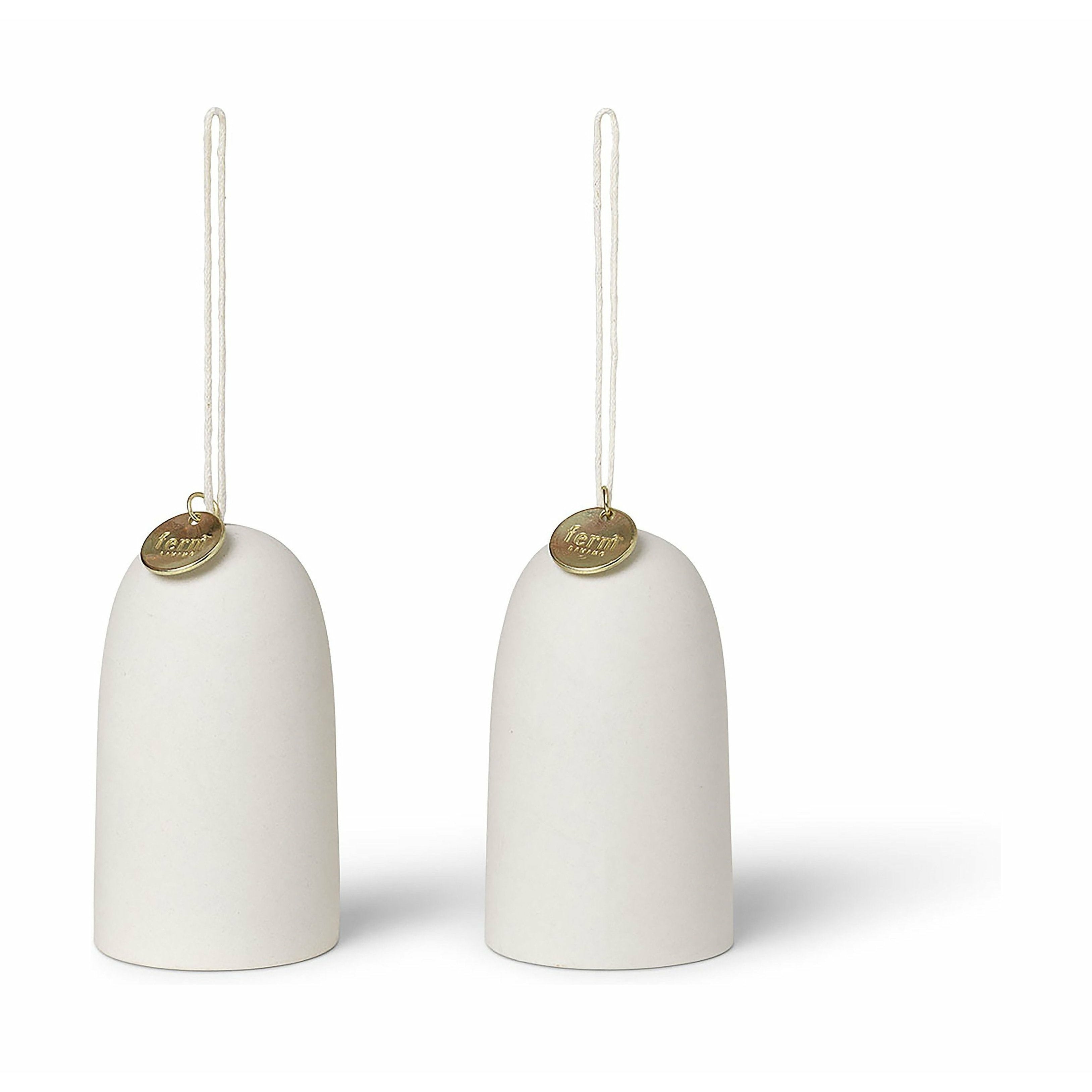 [product_category]-Ferm Living Bell Ceramic Ornament, Set Of 2-Ferm Living-5704723275589-1104264592-FER-1