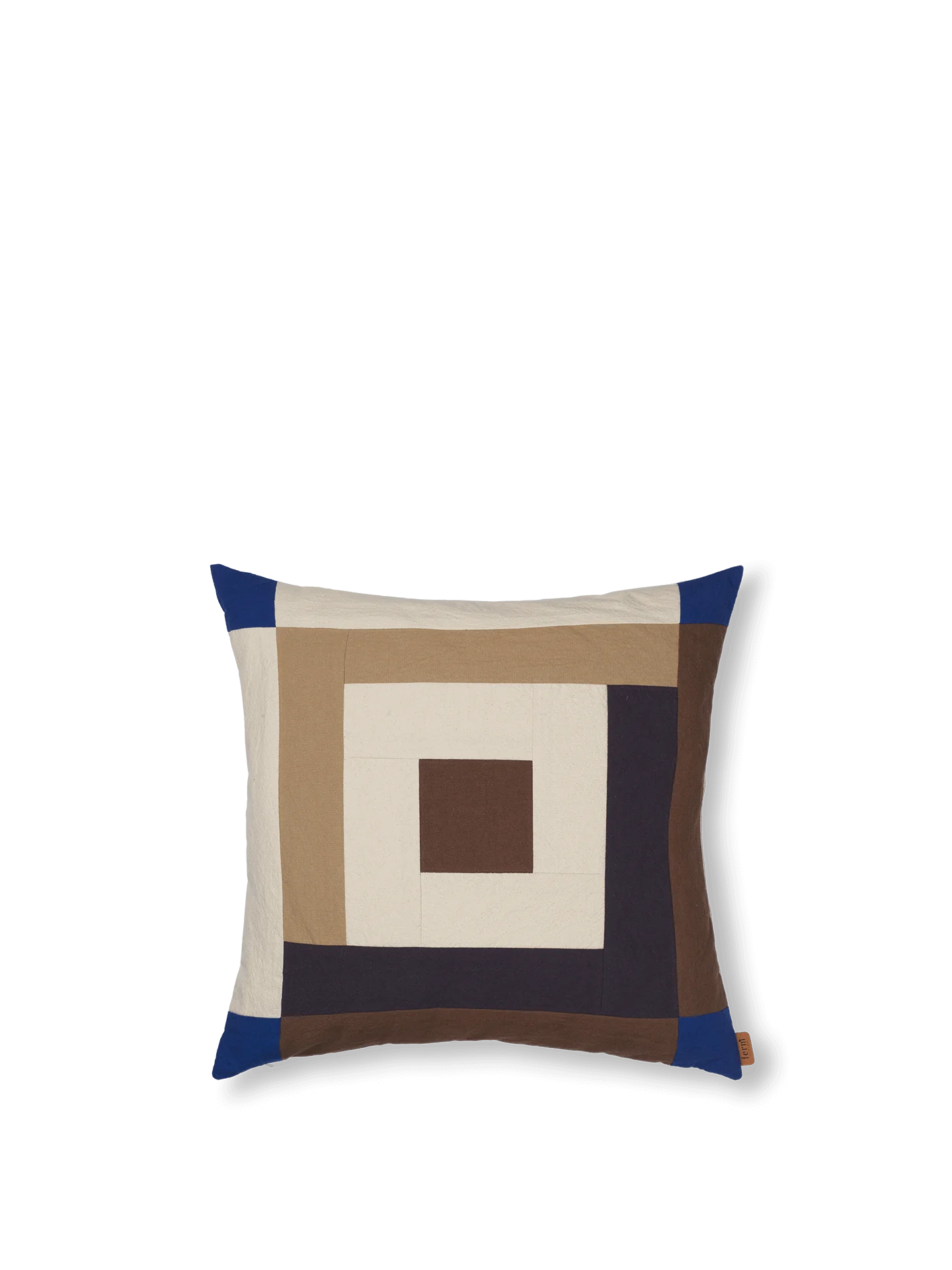 [product_category]-Ferm Living Border Patchwork Cushion Cover Carob Brown/Brigh-Ferm Living-5704723323020-1104269317-FER-1
