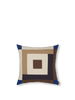 Ferm Living Border Patchwork Cushion Cover Carob Brown/Brigh