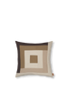 Káva/tmavý písek Ferm Living Border Patchwork