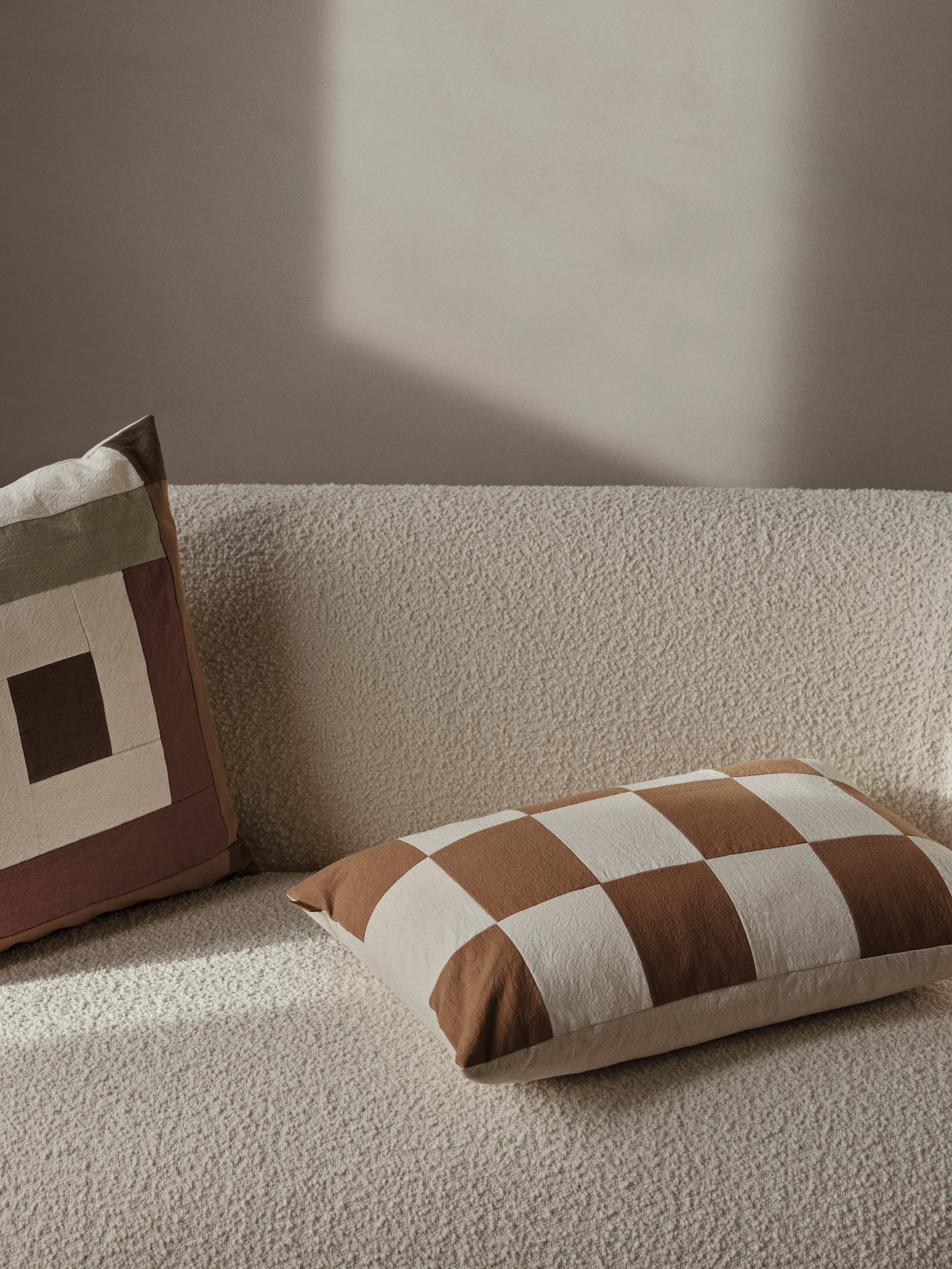 [product_category]-Ferm Living Border Patchwork Cushion Dark Sage/Red Brown-Ferm Living-5704723316312-1104268646-FER-2