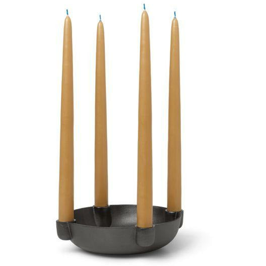 [product_category]-Ferm Living Bowl Candlestick Medium, Black-Ferm Living-5704723273028-1104264336-FER-2