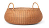 Ferm Living Living Braided Rattan Basket Low, přirozený
