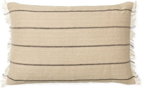 [product_category]-Ferm Living Calm Cushion, Rectangular, Camel/Black-Ferm Living-5704723308911-1104267925-FER-1