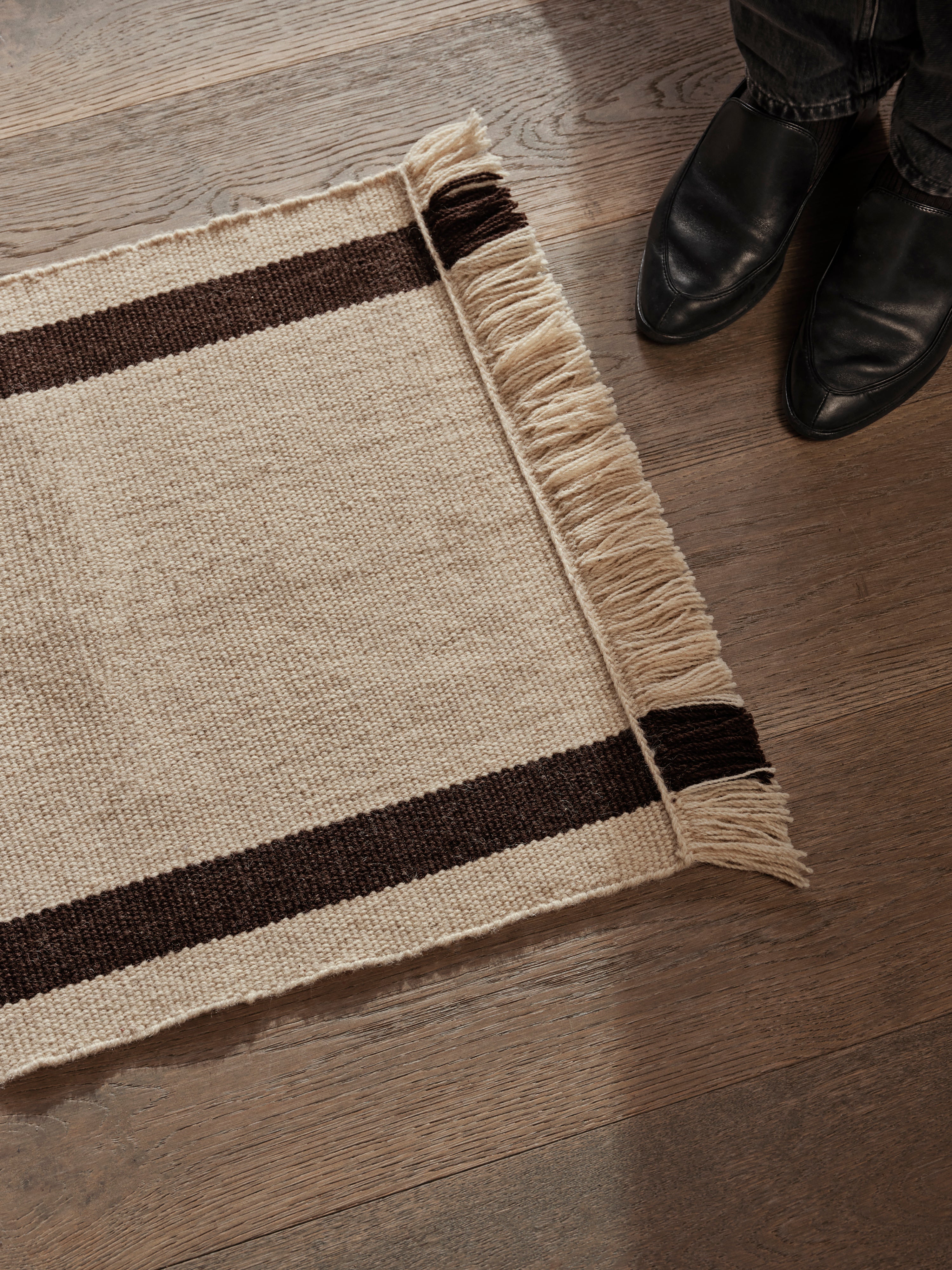 [product_category]-Ferm Living Calm Kelim Mat 50 X 70 Off White/Coffee-Ferm Living-5704723314103-1104268444-FER-3