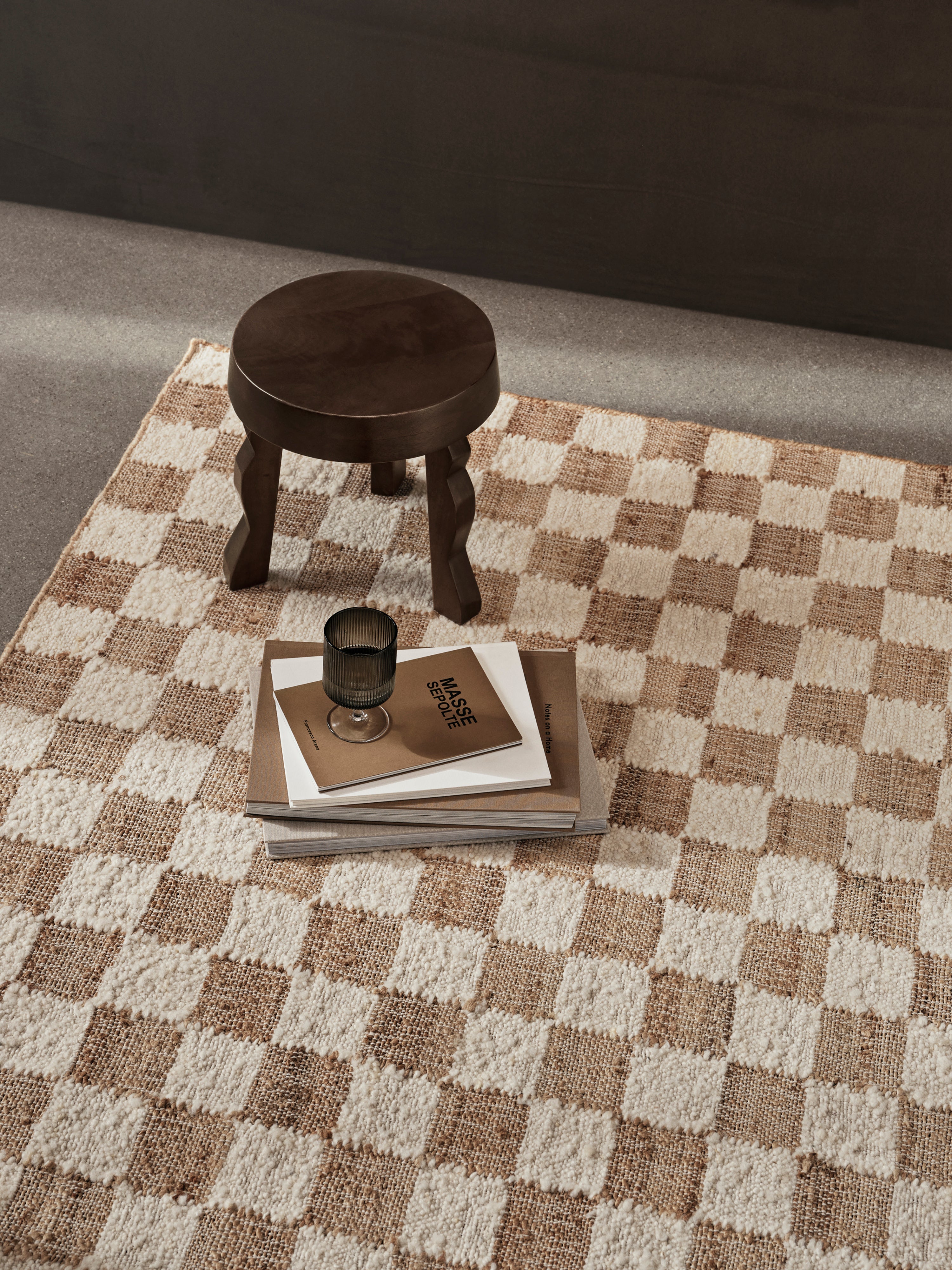 [product_category]-Ferm Living Check Wool Jute Rug 200 X 300 Off White/Natur-Ferm Living-5704723316619-1104268676-FER-4