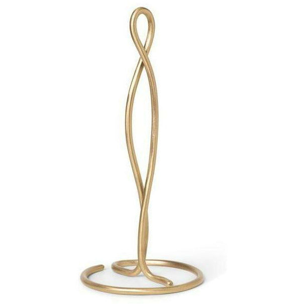 [product_category]-Ferm Living Curvature Kitchen Roll Holder 14x30,5 Cm, Brass-Ferm Living-5704723274599-1104264493-FER-1