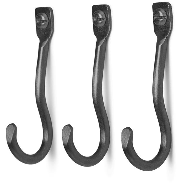 [product_category]-Ferm Living Curvature Mini Hook Black, 3 Pcs.-Ferm Living-5704723269021-1104263936-FER-1