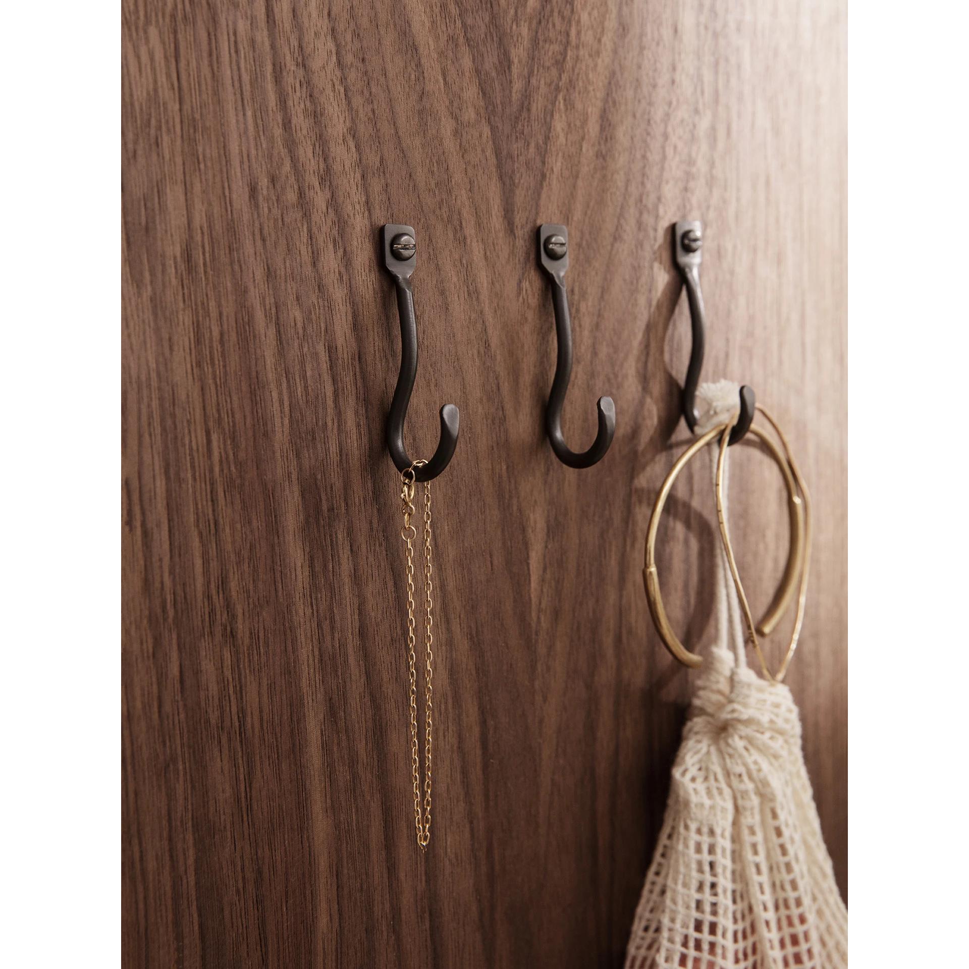 [product_category]-Ferm Living Curvature Mini Hook Black, 3 Pcs.-Ferm Living-5704723269021-1104263936-FER-2
