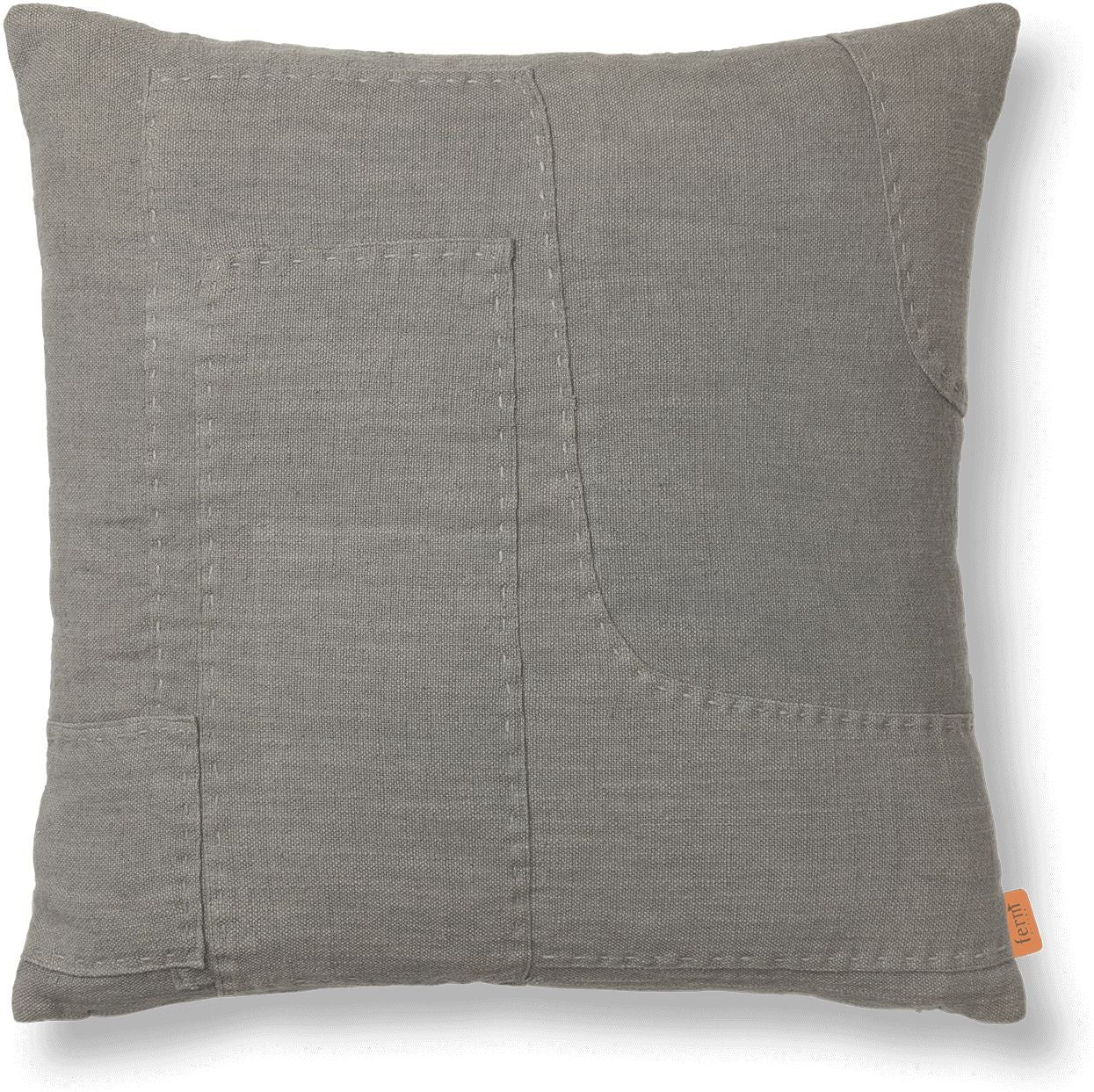 [product_category]-Ferm Living Darn Cushion Cover, Blue Grey-Ferm Living-5704723313625-1104268396-FER-1