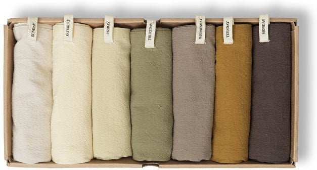 [product_category]-Ferm Living Day Tea Towel, Set Of 7, Calm-Ferm Living-5704723311881-1104268222-FER-1