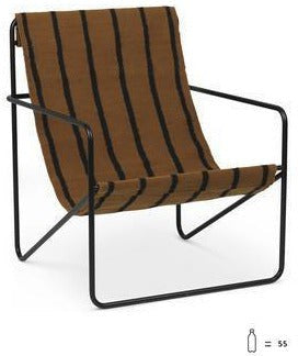 [product_category]-Ferm Living Desert Chair, Black/Stripe-Ferm Living-5704723258599-1103592864-FER-1