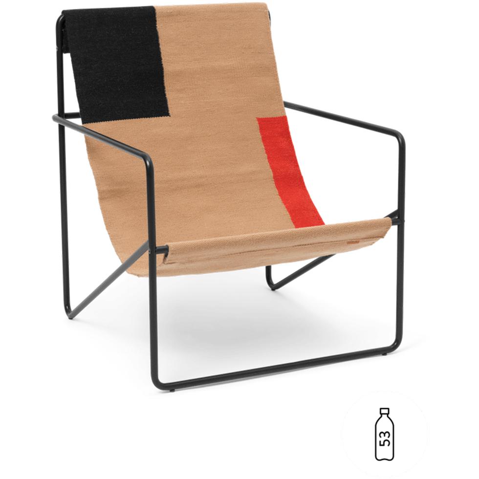 [product_category]-Ferm Living Desert Lounge Chair, Black/Block-Ferm Living-5704723268475-1104263881-FER-1