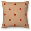 Ferm Living Dot Chocted polštář, velbloud/červená