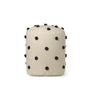 Ferm Living Dot Chocted Pouf, písek/černá