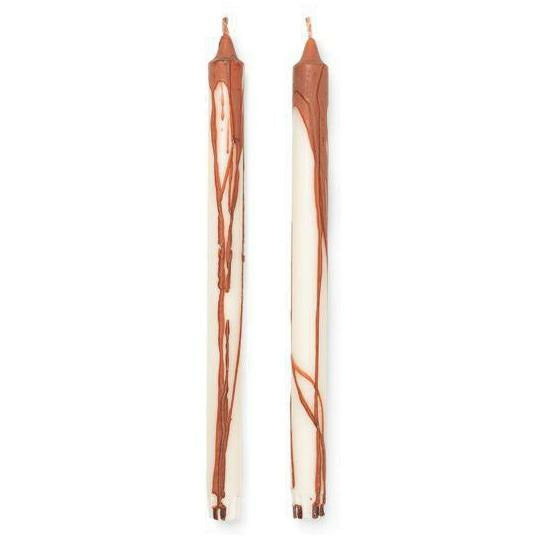 [product_category]-Ferm Living Dryp Candles Set Of 2 2,5x30 Cm, Rust-Ferm Living-5704723277361-1104264770-FER-1