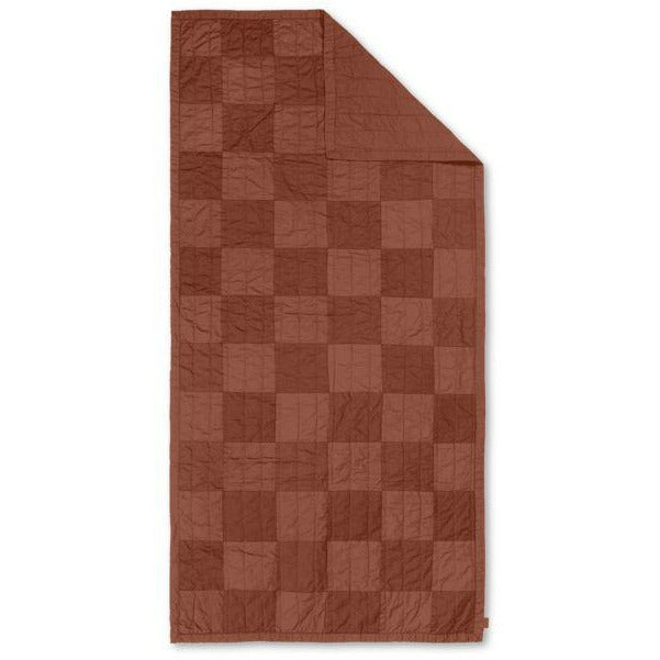 [product_category]-Ferm Living Duo Quilted Blanket 90x187 Cm, Red Brown-Ferm Living-5704723278757-1104264909-FER-2