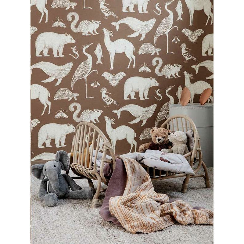 Ferm Living Prašná duhová přikrývka, hořčice