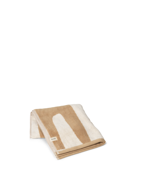 [product_category]-Ferm Living Ebb Hand Towel Sand/Off White-Ferm Living-5704723320401-1104269055-FER-2