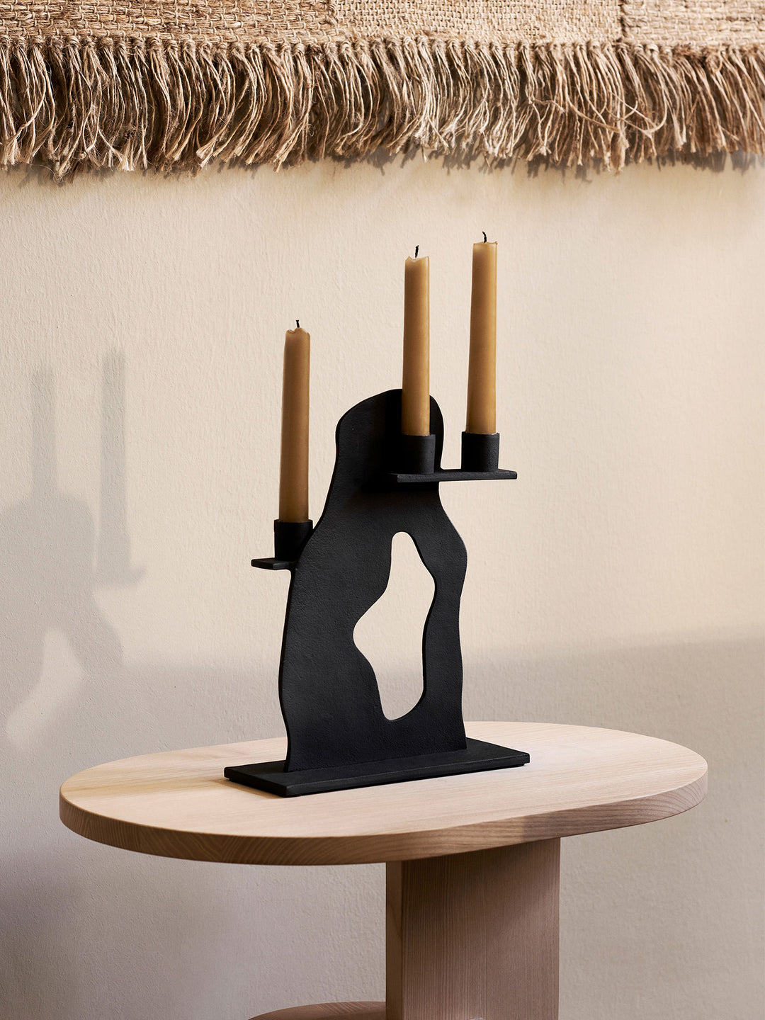 [product_category]-Ferm Living Erode Candle Holder, Black Aluminium-Ferm Living-5704723293903-1104266424-FER-2