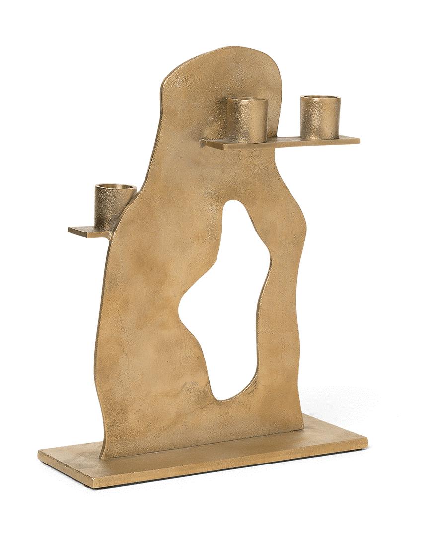 [product_category]-Ferm Living Erode Candle Holder, Brass-Ferm Living-5704723293897-1104266423-FER-1