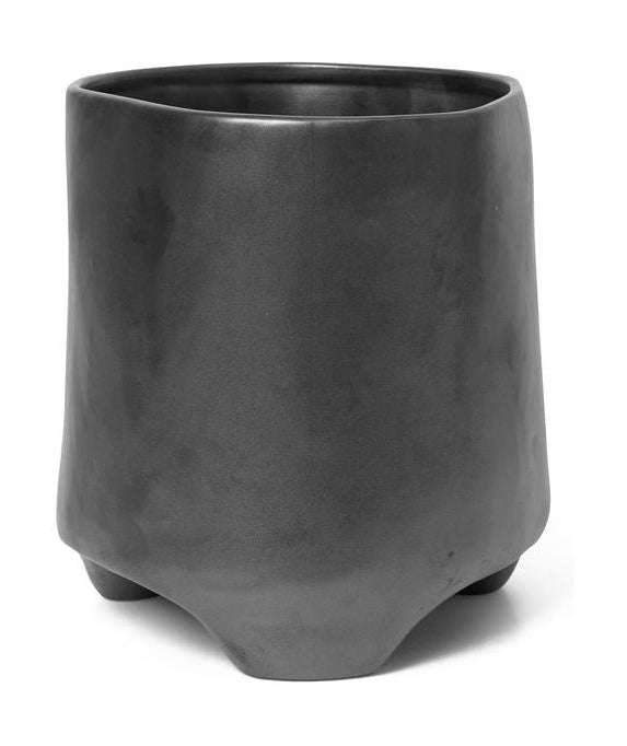 [product_category]-Ferm Living Esca Pot Medium, Black-Ferm Living-5704723286110-1104265645-FER-1