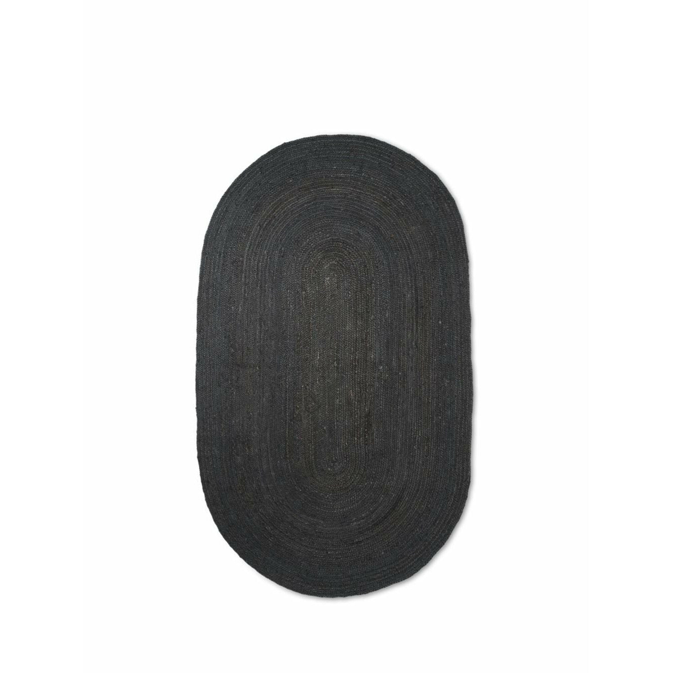 [product_category]-Ferm Living Eternal Oval Jute Rug Small, Black-Ferm Living-5704723263005-1104263334-FER-1