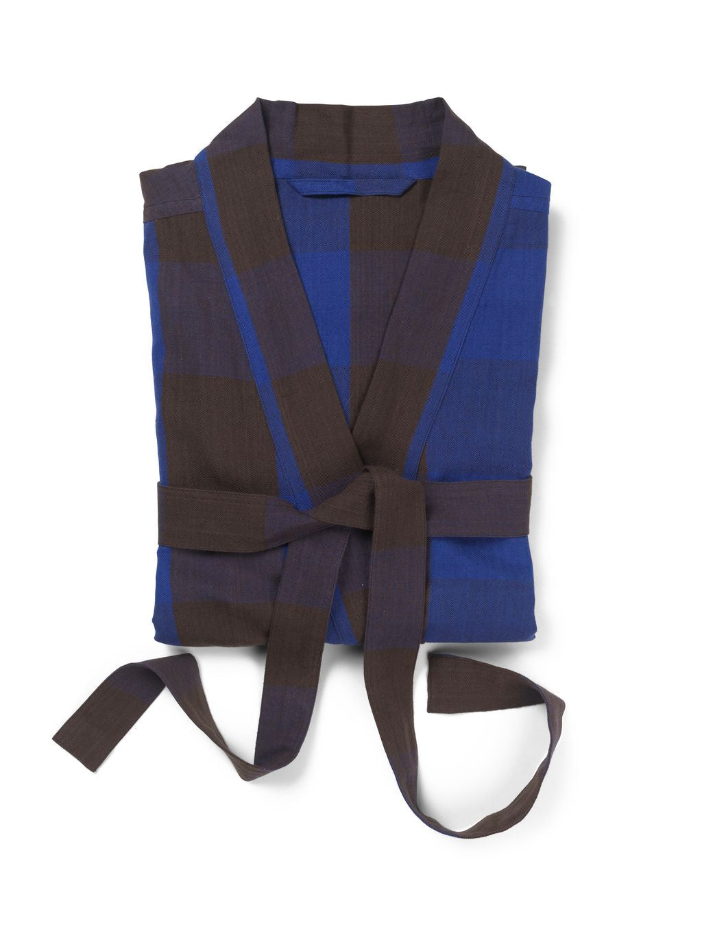 [product_category]-Ferm Living Field Bathrobe, Chocolate/Light Blue-Ferm Living-5704723283614-1104265395-FER-3
