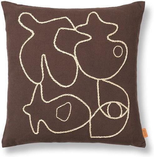 [product_category]-Ferm Living Figure Cushion, Coffee/Sand-Ferm Living-5704723311959-1104268229-FER-1