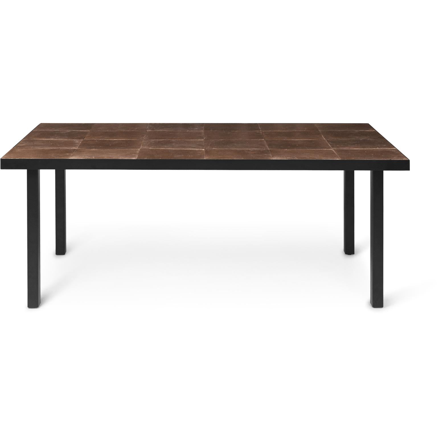 [product_category]-Ferm Living Flod Tiles Dining Table, Mocha/Black-Ferm Living-5704723270775-1104264111-FER-1