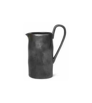 [product_category]-Ferm Living Flow Jug, Black-Ferm Living-5704723257431-110243101-FER-1