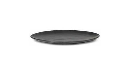 [product_category]-Ferm Living Flow Plate Black, ø22cm-Ferm Living-5704723257509-110250101-FER-1