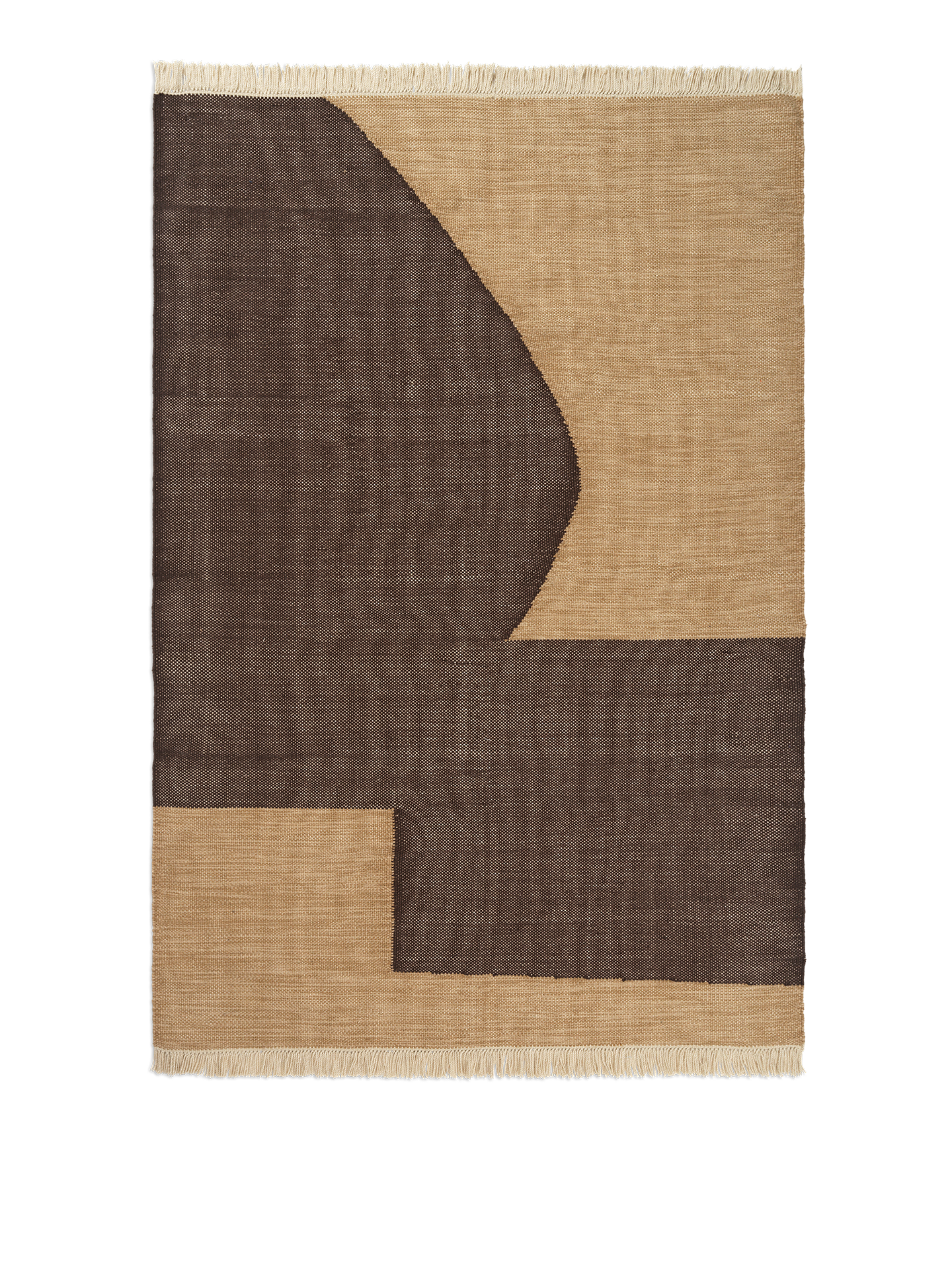 [product_category]-Ferm Living Forene Rug 140 X 200 Tan/Chocolate-Ferm Living-5704723314202-1104268454-FER-1