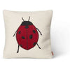 Ferm Living Forest Emboidery Cushion 40x40 cm, beruška