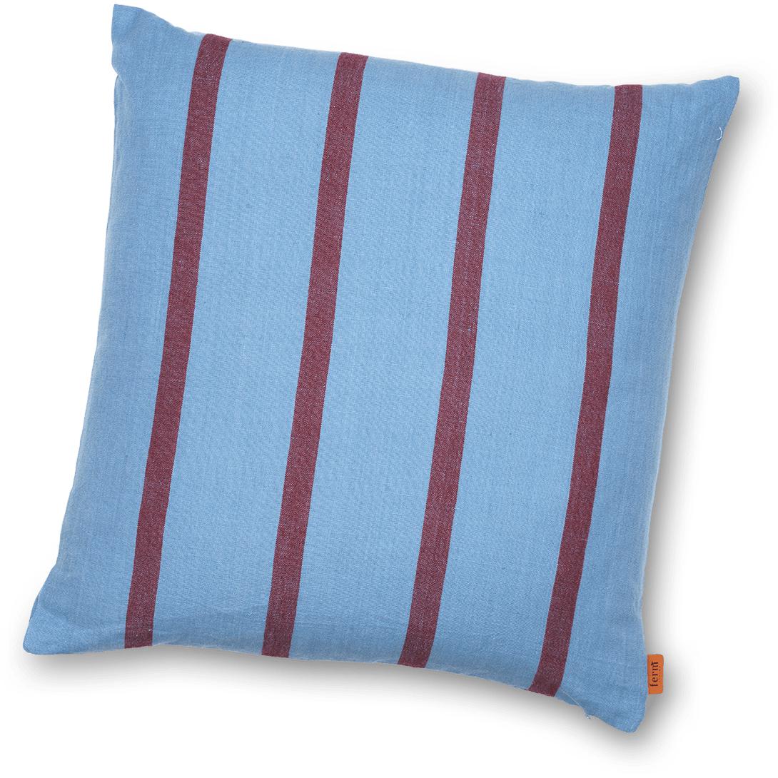 [product_category]-Ferm Living Grand Cushion, Faded Blue/Burgundy-Ferm Living-5704723272694-1104264303-FER-2