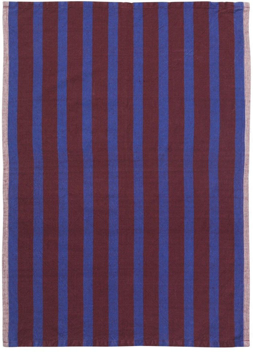 [product_category]-Ferm Living Hale Tea Towel, Brown Blue-Ferm Living-5704723028604-100089654-FER-1