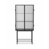 Ferm Living Haze vitrína Reeded Glass, černá