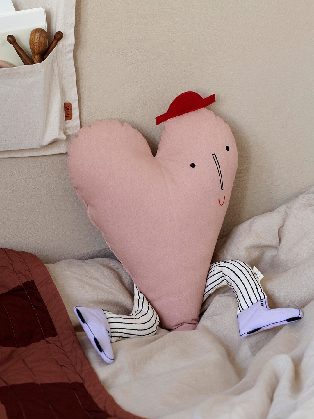 [product_category]-Ferm Living Heart Pillow, Dusty Rose-Ferm Living-5704723294306-1104266464-FER-2