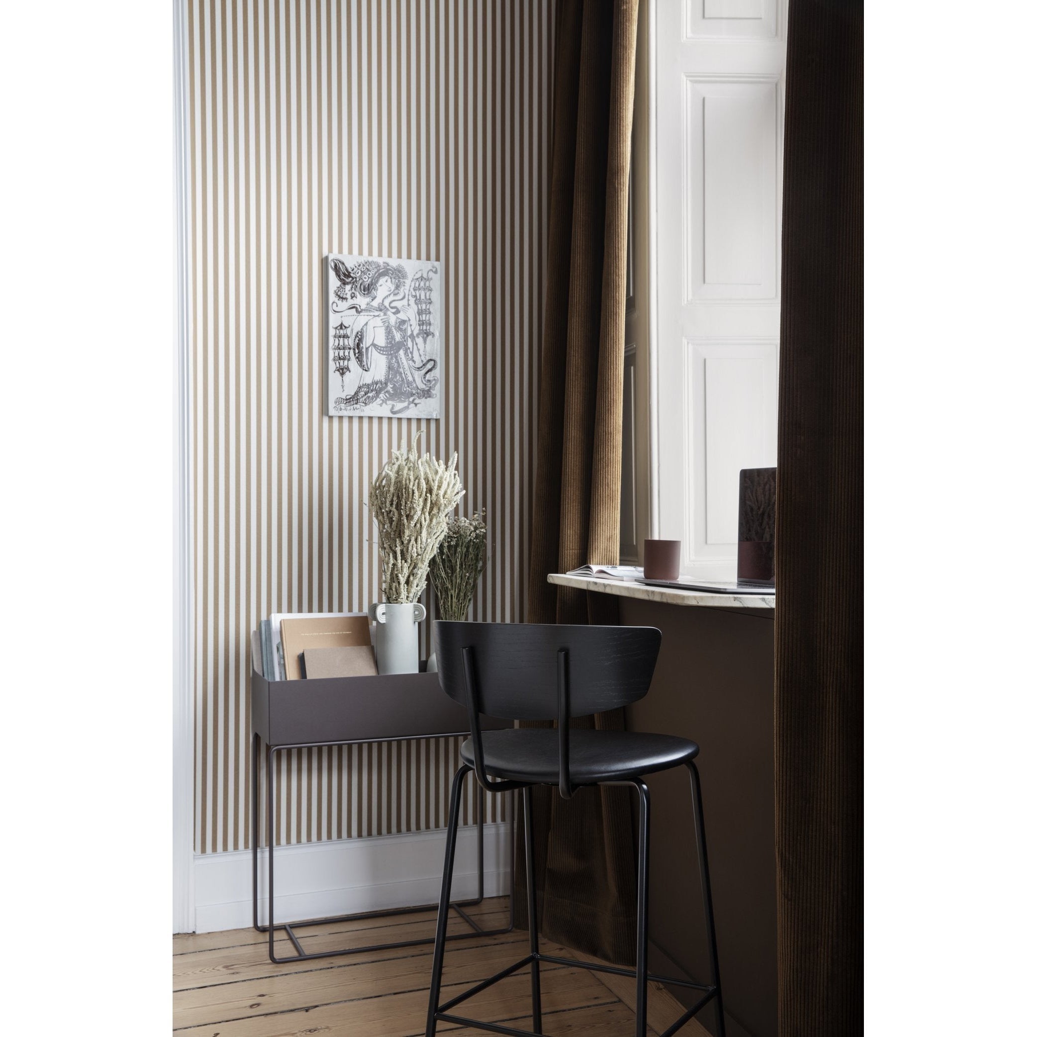 [product_category]-Ferm Living Herman Bar Chair Black, High-Ferm Living-5704723020752-9421-FER-2