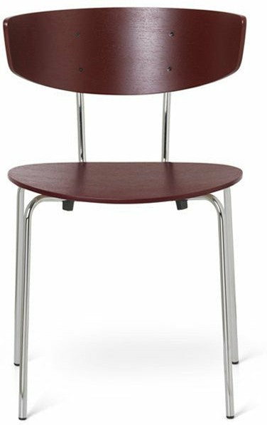 [product_category]-Ferm Living Herman Chair, Chrome/Red Brown-Ferm Living-5704723105725-100570306-FER-1