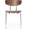 Ferm Living Herman Jídelní křeslo ořech, chrom