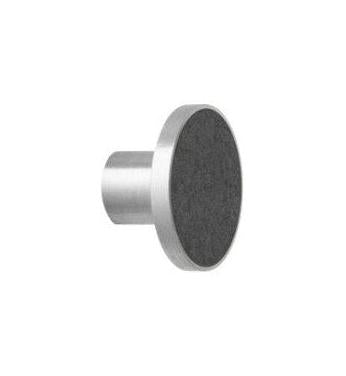 Ferm Living Hook z nerezové oceli, černý mramor Ø4 cm