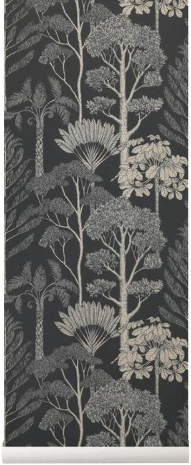 [product_category]-Ferm Living Katie Scott Wallpaper Trees, Deep Petrol-Ferm Living-5704723031857-100237676-FER-1