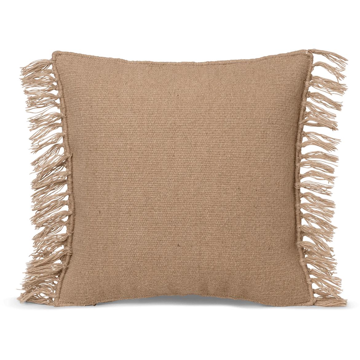 [product_category]-Ferm Living Kelim Fringe Cushion Large, Sand-Ferm Living-5704723264101-1104263444-FER-1