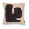 Ferm Living Legkussen, zand/donkerbruin