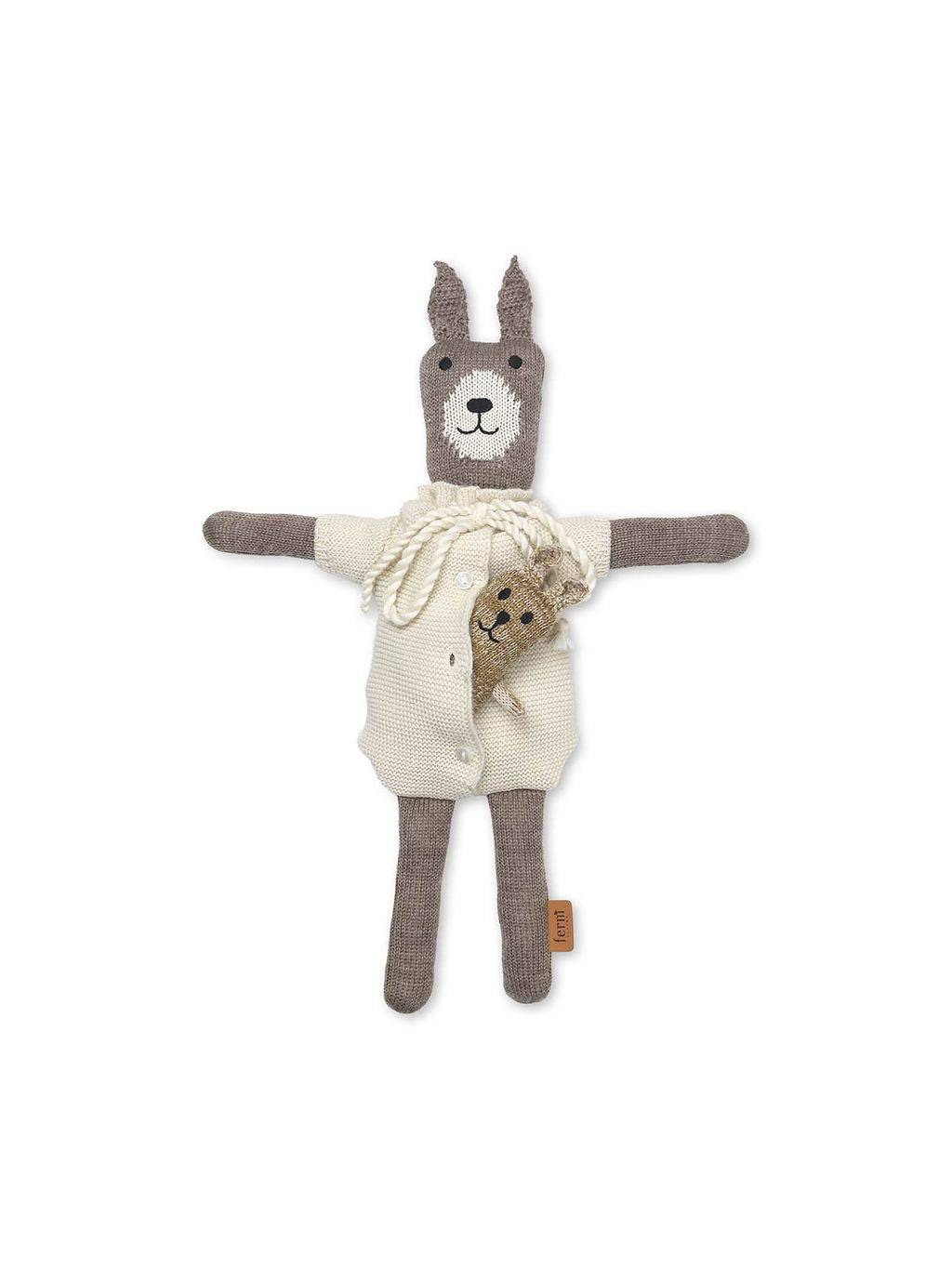 [product_category]-Ferm Living Lee Merino Rabbit Family, Sugar Kelp Melange/Off White-Ferm Living-5704723285533-1104265587-FER-2