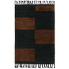 Ferm Living Mara Hand Clotted Carpet 120x180 cm, černá/čokoláda