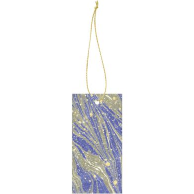 Ferm Living Marbling Dárkový přívěsek, jasně modrý