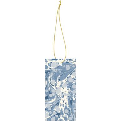 Ferm Living Marbling Gift Tag, zaprášená modrá